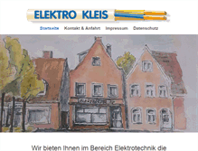 Tablet Screenshot of elektrokleis.de